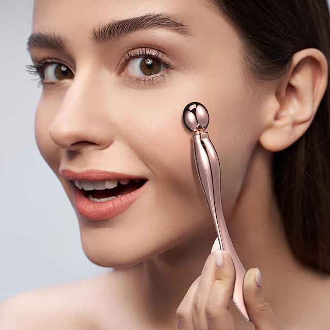 6 Pcs Metal Eye Cream Applicator Eye Roller Tool Eye Cream Applicator Stick Facial for Reducing Puffiness Wrinkle-Velvo Beauty