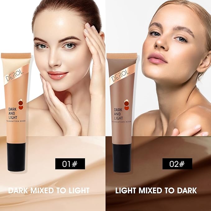 Light Cream Foundation Mixing Pigment for Adjusting Shade and Color Corrector, Blends Easily, Light Cream Color Corrector for Adjusted to Lighten Various Foundation Colors (Light Cream)-Velvo Beauty