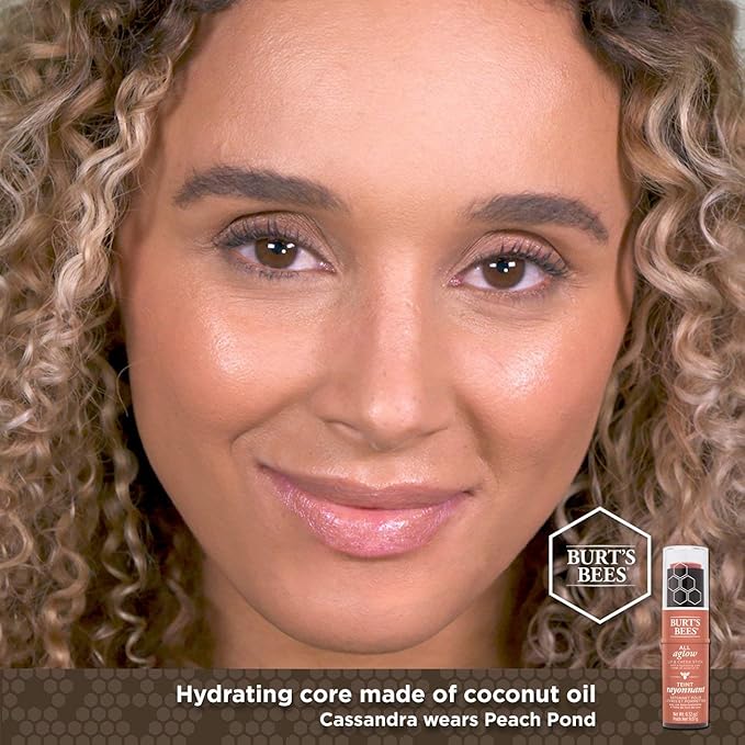 BURTS BEES Peach Pond All Aglow Lip & Cheek Stick, 0.32 OZ-Velvo Beauty