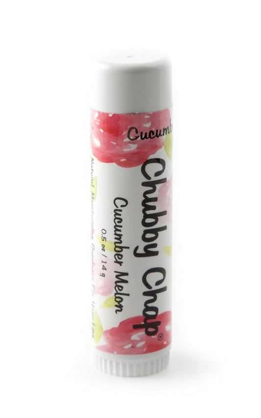 Chubby Chapstick - One (1x) Large Jumbo Chapstick Natural Chapstick - .5 Ounce Lip Balm (Cucumber Melon)-Velvo Beauty