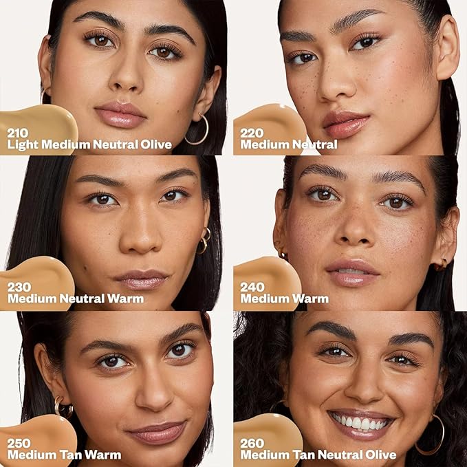 Kosas Revealer Skin-Improving Foundation with SPF 25 Protection - Hydrate, Brighten, Soothe, Plump, Protect Skin - Smoothing Texture, Natural Finish and Clean Formula - Medium Warm 240-Velvo Beauty