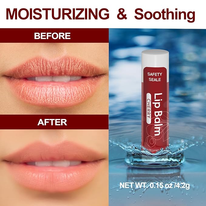 98 Pack Natural Lip Balm Bulk with Vitamin E and Coconut Oil - Moisturizing, Soothing, and Repairing Dry and Chapped Lips - 14 Flavors - Non-GMO-Velvo Beauty