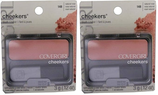 COVERGIRL Cheekers Blendable Powder Blush Natural Twinkle.12 oz, 1 Count (Pack of 2)-Velvo Beauty