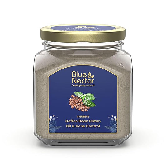 Blue Nectar Coffee Bean Natural Cleanser, 3-in-1 Cleanser, Face Scrub & Face Pack for Skin Repairing & De tan Removal, 100% Natural with Multani Mitti Powder (3.52 Oz11 Herbs)-Velvo Beauty