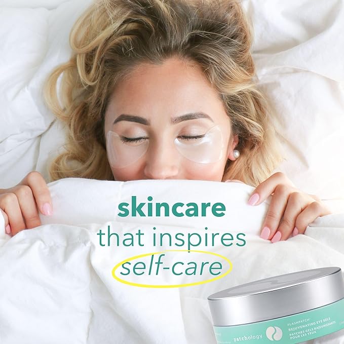 Patchology Rejuvenating Under Eye Gels - Hydrating Eye Mask w/Caffeine & Collagen - Under Eye Patches For Dark Circles - Puffy Eyes Care, minimize Puffiness & Wrinkles Reducer (15 Pairs)-Velvo Beauty