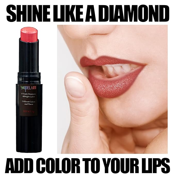 10 Pack Tinted Lip Balm With Glitter Powder Tinted Chapstick - Moisturizing, Soothing, and Repairing Dry and Chapped Lips-Velvo Beauty