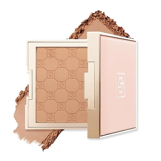 Jouer Soft Focus Hydrate & Setting Powder - Pressed Powder with Matte Finish - Blurring Powder for Fine Lines and Pores - Set Face Makeup Foundation or Concealer - Tan-Velvo Beauty