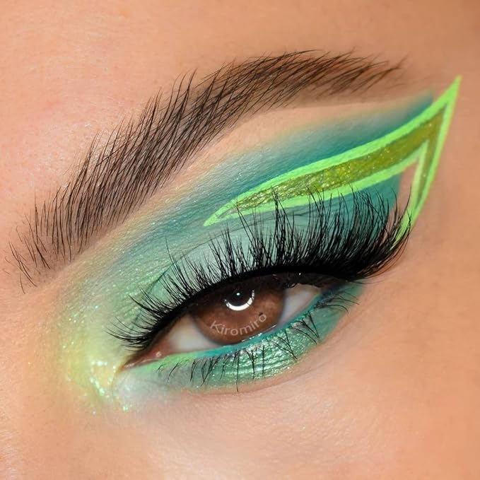 Fox Eye Lashes Wispy False Eyelashes Natural Look Clear Band Lashes 20mm 3D Mink Lash Cat Eye Spiky Strip Eyelashes Pack by Kiromiro-Velvo Beauty