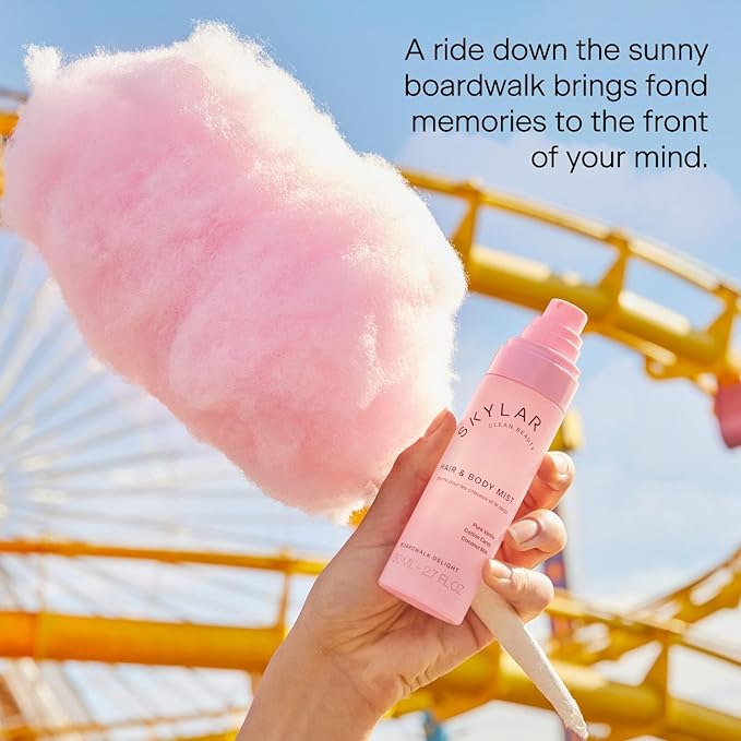 Skylar Boardwalk Delight Hair & Body Mist | Hypoallergenic & Clean Fragrance | Vegan, Cruelty Free, and Safe For Sensitive Skin | 80 ML, 2.7 Fl Oz-Velvo Beauty