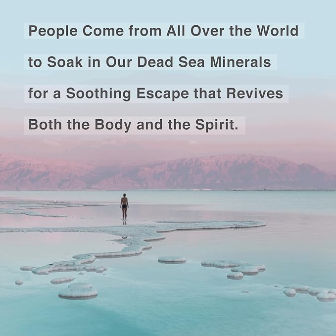 One With Nature 100% Pure Dead Sea Salt for Bath Eucalyptus, 2.5oz 6Pack. Dead Sea Salt is high in 21 Essential Minerals, Such as Magnesium, Sulfur, Zinc, Potassium. Skin Nourishing and Therapeutic.-Velvo Beauty