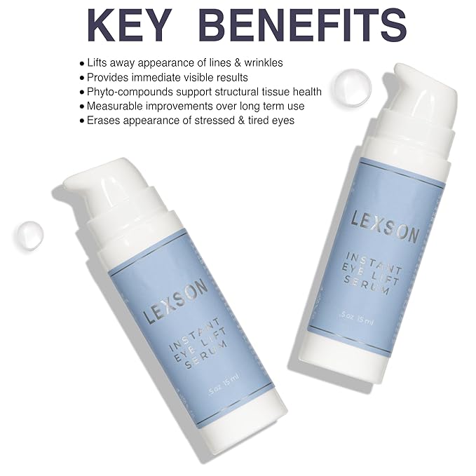 Instant Eye Lift Serum - Provides Immediate Visible Results, Lifts Away Appearance of Lines & Wrinkles. Dark Circles Under Eye Treatment, Eye Cream for Dark Circles and Puffiness-Velvo Beauty