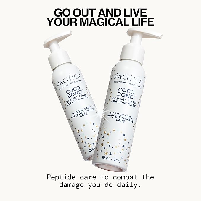 PACIFICA Beauty, Coco Bond Damage Care Leave-In Repair Mask Treatment, Dry & Damaged Hair from Bleach, Color, Chemical Services, Chlorine, & Heat, Coconut, Vegan-Velvo Beauty