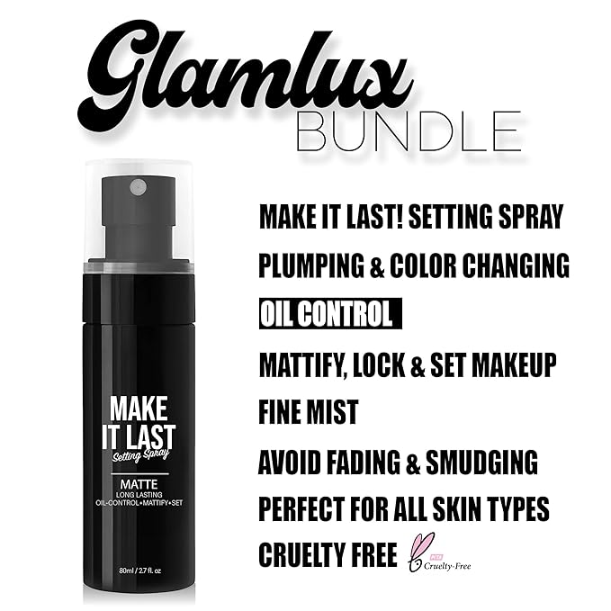 Beauty Bundle All In One Makeup Kit For Women, Teens, Girls, Full Size Makeup Essentials Makeup Remover, Make It Last Setting Spray, Brow Wax Lamination Pencil, Plumping Lipglosses-Velvo Beauty