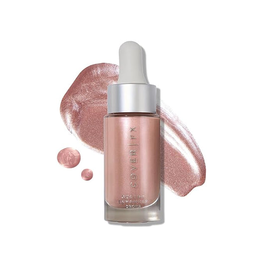 COVER FX Custom Enhancer Drops - Blossom: Soft Pink Finish - 15mL - Radiant Glow - Liquid Highlighter-Velvo Beauty