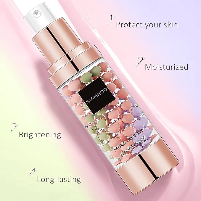 SIAMHOO One Step Face Primer Makeup Tricolor Tinted Moisturizer Skin Tone Correcting and Brightening Primer for Glowing and Flawless Makeup, 35ml - 2pcs-Velvo Beauty
