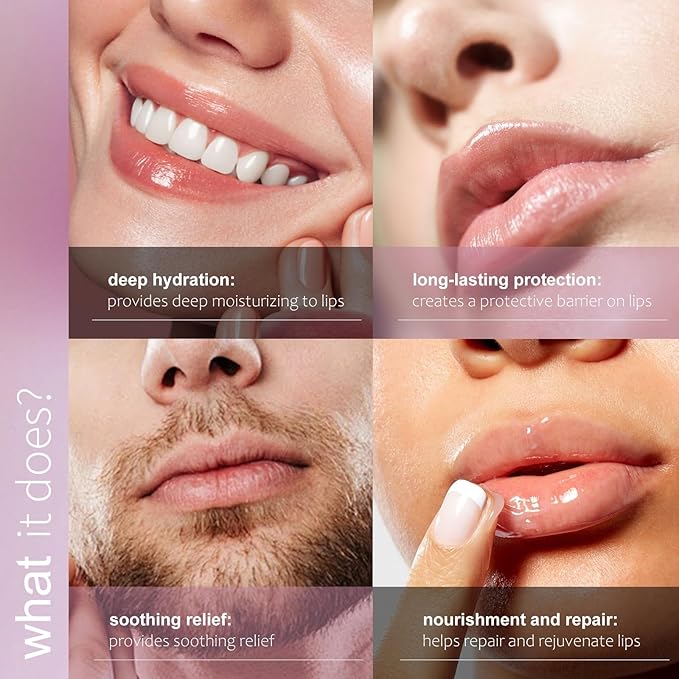 Lip Sleeping Mask Overnight Moisturizer Balm, Berry Lip Mask, Day and Night Repair Lip Balm for Improves Dryness Cracked, Moisturize Nourish Lip Scrubs Exfoliate Reduce Lip Lines (3pack)-Velvo Beauty