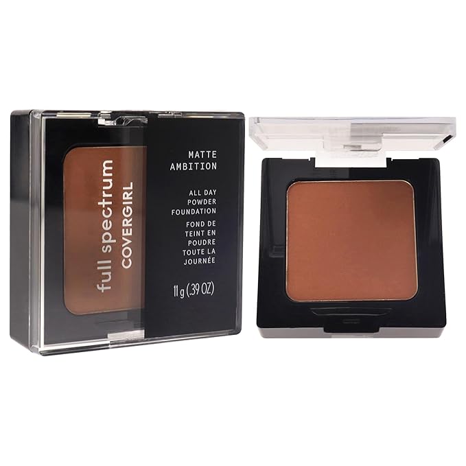 COVERGIRL Matte Ambition, All Day Powder Foundation, Deep Neutral 2, 0.38 Ounce-Velvo Beauty