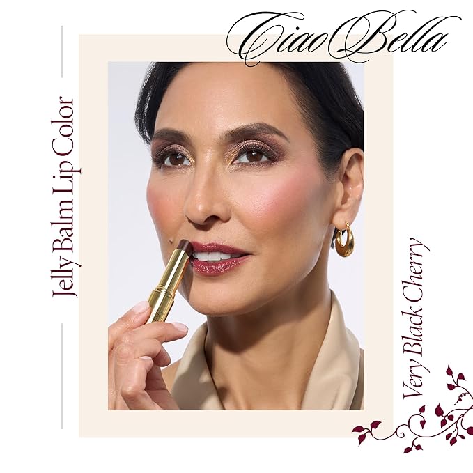 LAURA GELLER NEW YORK Jelly Balm Hydrating Lip Color Duo - Very Black Cherry + Sugar & Spice - Holiday 2024-Velvo Beauty