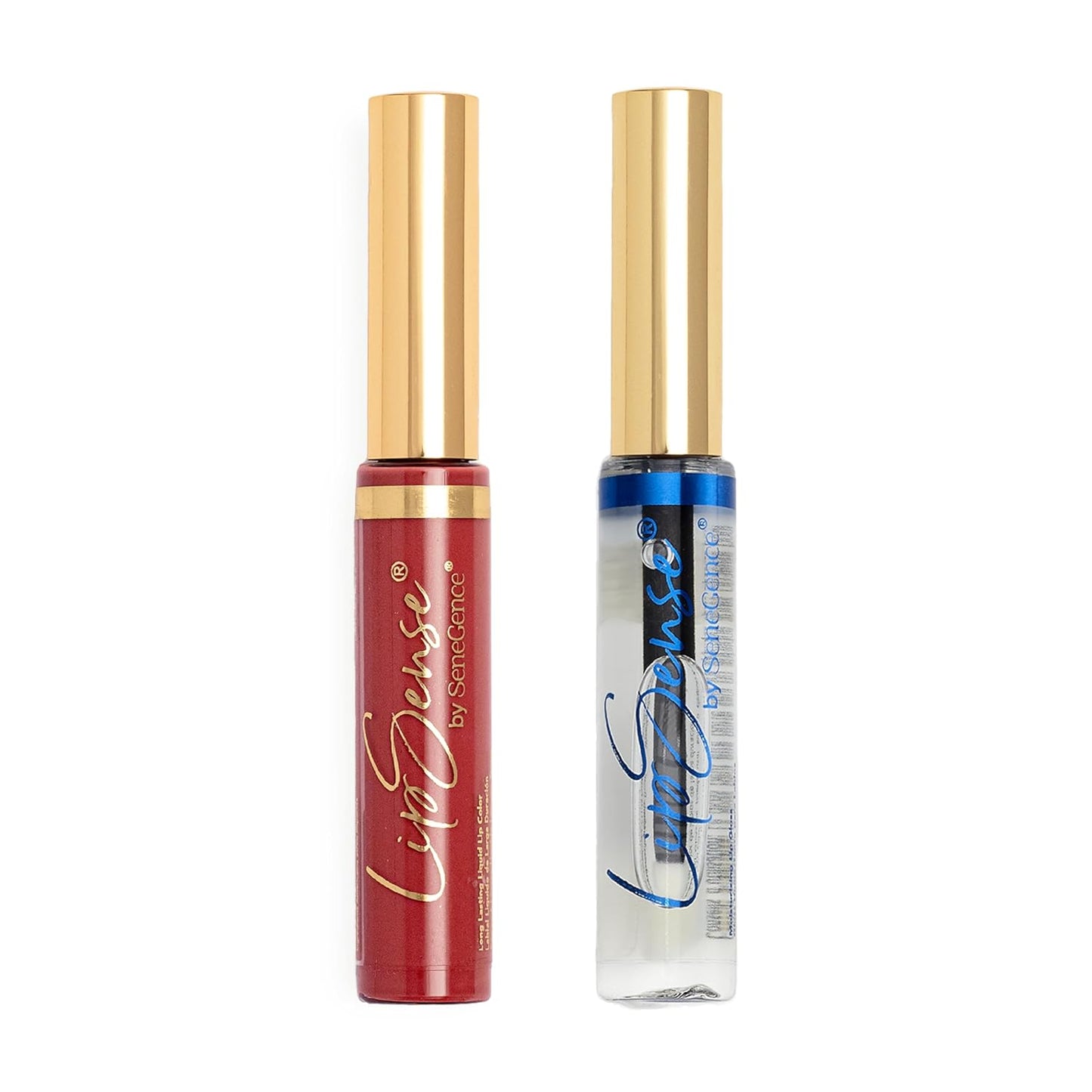SeneGence LipSense Fly Girl Liquid Lipstick and Glossy Clear Lip Gloss Duo – 18HR Wear, Hydrating, Waterproof, Transfer-Proof-Velvo Beauty
