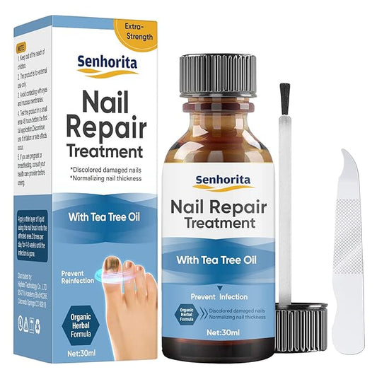 Toenail Repair Treatment, Extra Strength Nail Repair Liquid with Natural Tea Tree Oil Extract, Toenail Repair Solution for Thickened and Ingrow Nails-Velvo Beauty