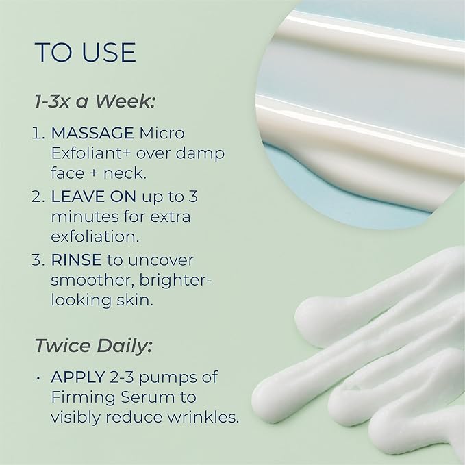 Kind Science by Ellen DeGeneres 2-Piece Skin Care Set with Micro Exfoliant & Firming Face Serum - Hyaluronic Acid Serum & Exfoliating Face Wash-Velvo Beauty