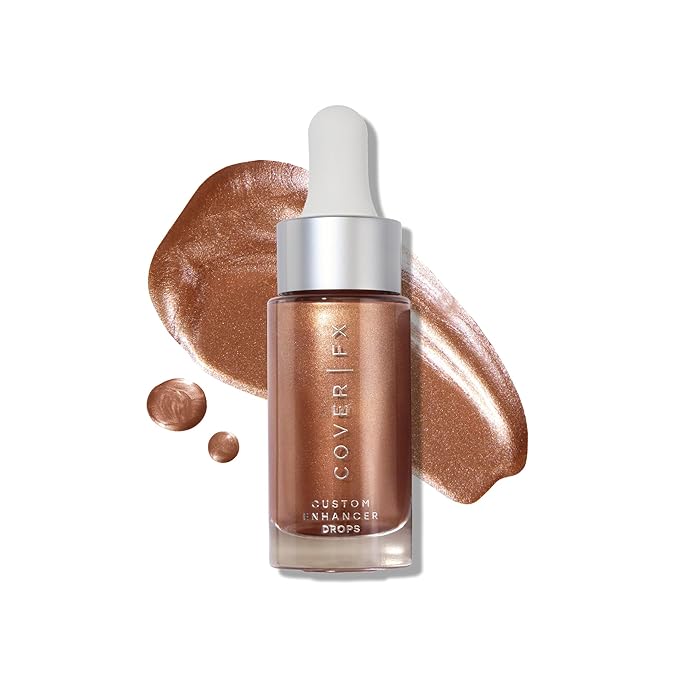 COVER FX Custom Enhancer Drops - Candlelight: Classic Bronze Finish - 15mL - Radiant Glow - Liquid Highlighter-Velvo Beauty