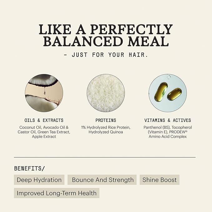 Remilia Hair Mask for Damaged Hair - Rice Protein Treatment - Deep Conditioning Mask, Volumizing & Repairing, Vegan, Made in USA 6.7 fl oz-Velvo Beauty