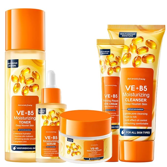 Vitamin B5 face routine set for women - women's skin care set - facial care set - Promote skin metabolism, moisturize, reduce oil, repair skin-Velvo Beauty