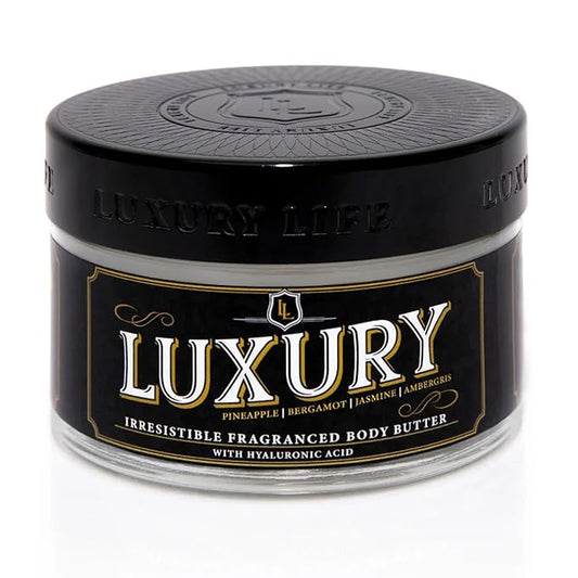 LUXURY LIFE Bed Butter - Scented, Luxurious Body Butter With All-Natural Hyaluronic Acid For Soft, Glowing, Hydrated Skin For Men & Women - Suitable For All Skin Types - Luxury Scent, 5 oz-Velvo Beauty