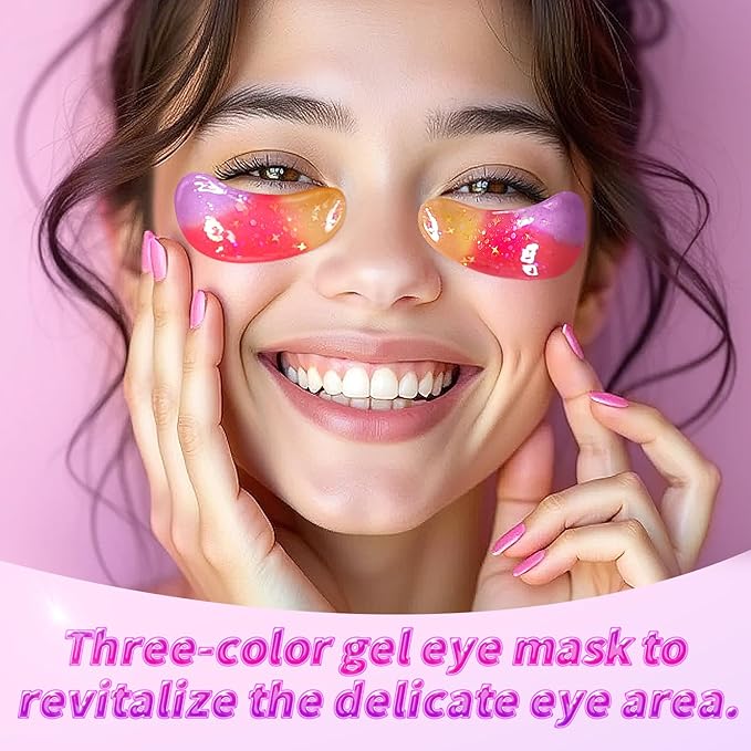 Eye Masks (24 Pairs) - Gift for Her - Under Eye Patches for Dark Circles, Puffiness, Wrinkles, Soothing & Hydrating, Skincare Eye Gel Pads, Beauty Essential for Women, Bridesmaid Gifts-Velvo Beauty