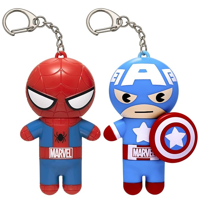 Lip Smacker Marvel, keychain, lip balm for kids - Spiderman & Captain America-Velvo Beauty