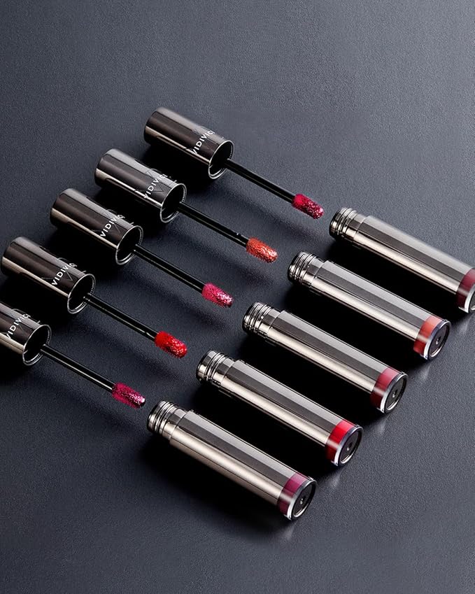 VIDIVICI Millennial Tint Glit - Transfer Proof Moisture Korean Lip Tint with Long-Lasting Color, Lightweight Water Jelly Texture, Hydrating & Smudge-Free Lip Stain, 0.13oz (02 RED TO GO)-Velvo Beauty