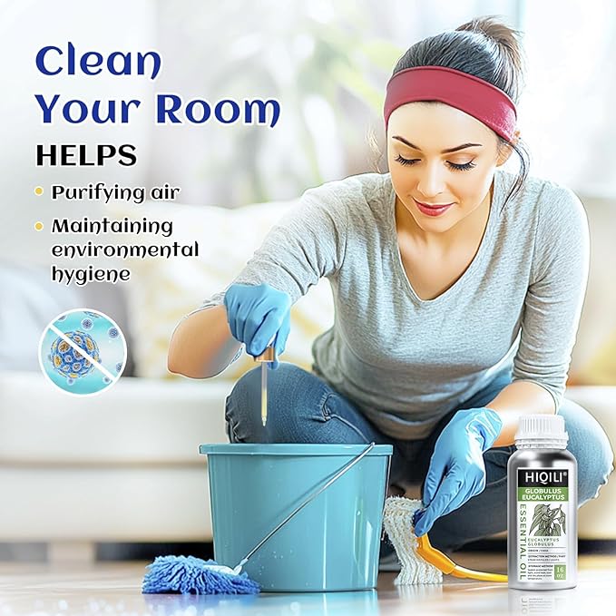 HIQILI Eucalyptus Essential Oil for Spray, Diffuser & Skin, 100% Pure Undiluted - 16 Fl Oz-Velvo Beauty