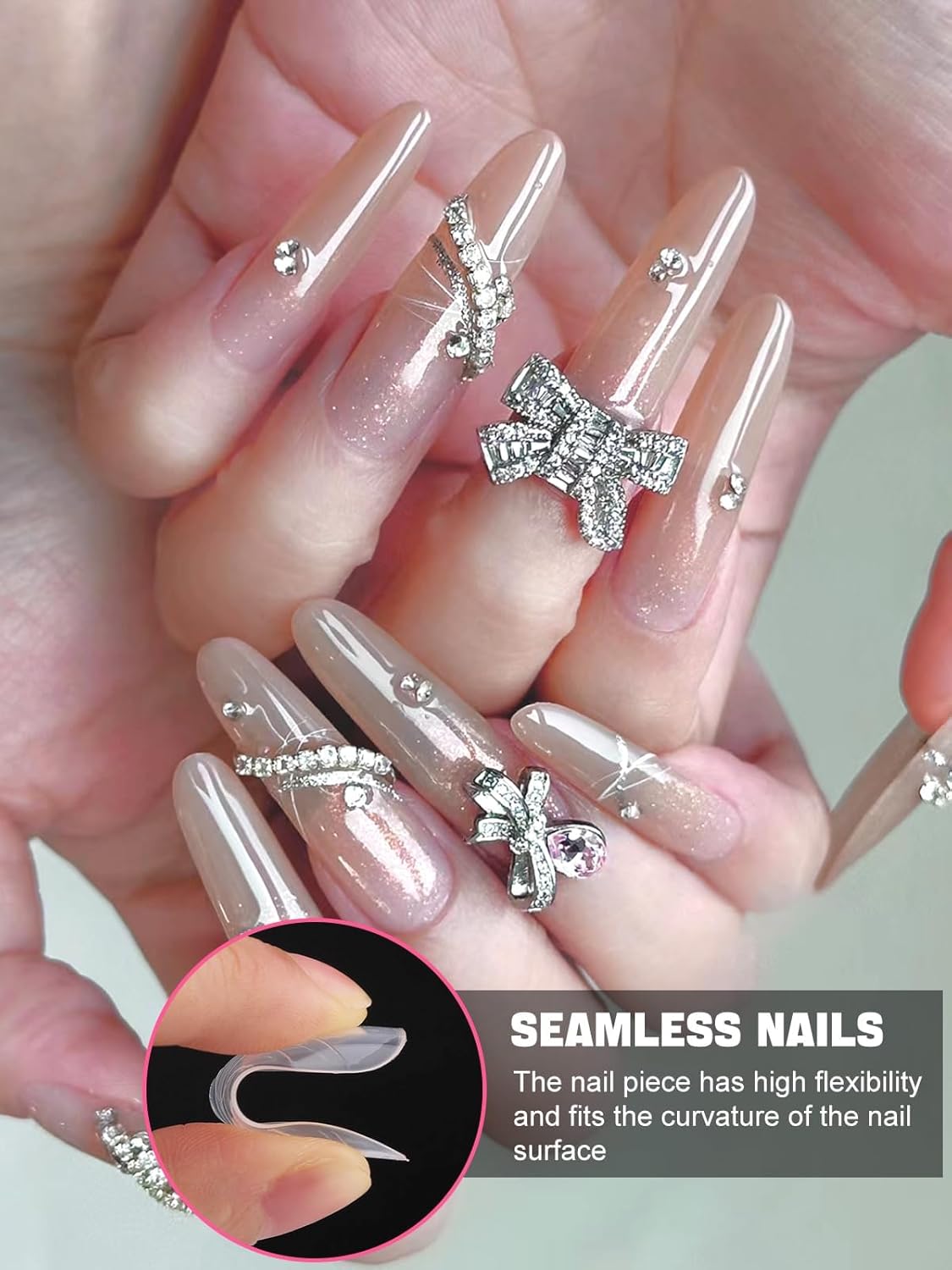 EBANKU 96PCS Clear Matte Dual Nail Forms Kit Full Cover Nail Mold Tips Acrylic Nail Extension Tools 4 Styles 12 Sizes Scale for Poly Gel Nail Art Salon Nails Design-Velvo Beauty