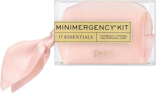Pinch Provisions Velvet Minimergency Kit, for Her, Includes 17 Must-Have Emergency Essential Items, Compact, Multi-Functional Pouch, Gift for Parties and Birthdays-Velvo Beauty
