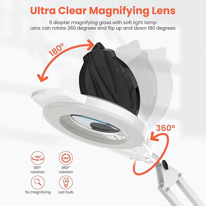 TASALON Professional Facial Steamer with 5X Magnifying Lamp, 2-in-1 Esthetician Steamer on Wheels with Ozone and Hot Mist, Ionic Facial Steamer for Facial Deep Cleaning and Moisturize-Velvo Beauty