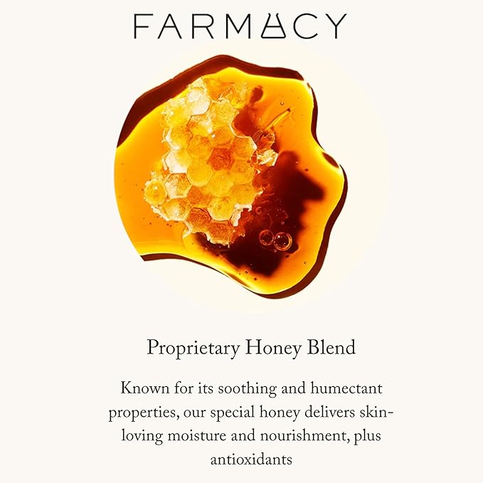 Farmacy Beeswax Lip Balm - Honey Butter Moisturizing Lip Care + Chapped Lip Treatment - Enriched with Cupuaçu + Cocoa Butters, Proprietary Honey Blend and Vitamin E to Nourish, Soften + Heal (3.4g)-Velvo Beauty