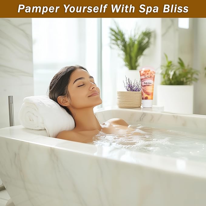 Spa Gift Baskets For Women - Luxury Bath Set With Honey & Almond - Spa Kit Includes Body Wash, Bubble Bath, Lotion, Bath Salts, Body Scrub, Body Spray, Shower Puff, and Towel-Velvo Beauty