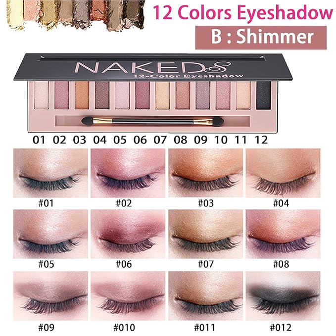 All in One Makeup Kit for Women Full Kit, 12 Colors Eyeshadow, Foundation & Primer, Lipsticks, Eyeliner, Mascara, Contour Stick, Brow Soap, Makeup Brush & Sponge, Make Up Gift Set for Women, Teens-Velvo Beauty