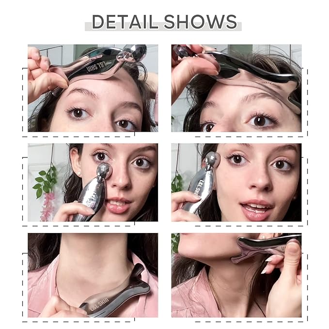 Gua sha Tool, Gua Sha Facial Tools by L&L SKIN, Face Roller Guasha for Skincare-Velvo Beauty