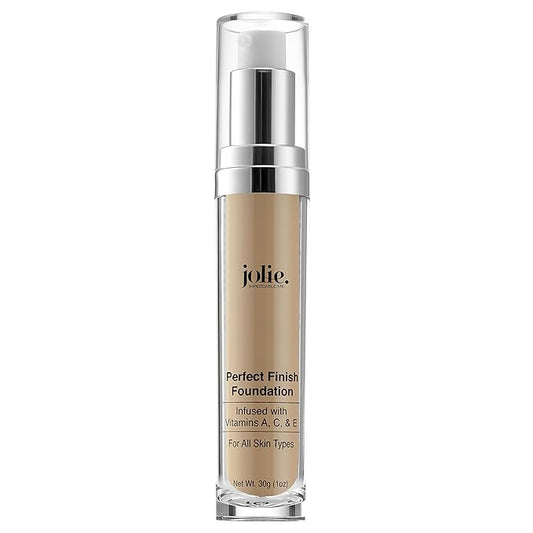 Jolie Perfect Finish Liquid Foundation Makeup SPF 15 Oil Free (LW2)-Velvo Beauty