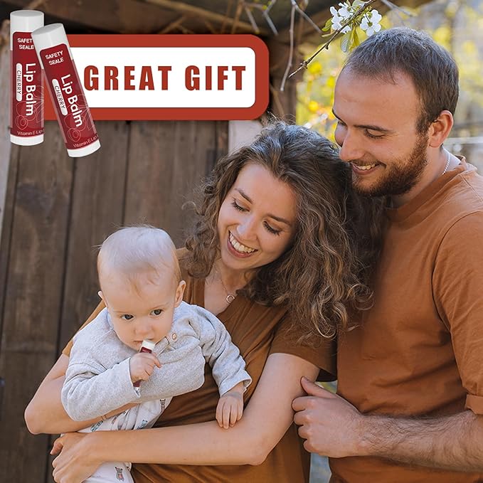 64 Pack Natural Lip Balm Bulk with Vitamin E and Coconut Oil Valentine's Day best choice - Moisturizing, Soothing, and Repairing Dry and Chapped Lips - 16 Flavors - Non-GMO-Velvo Beauty