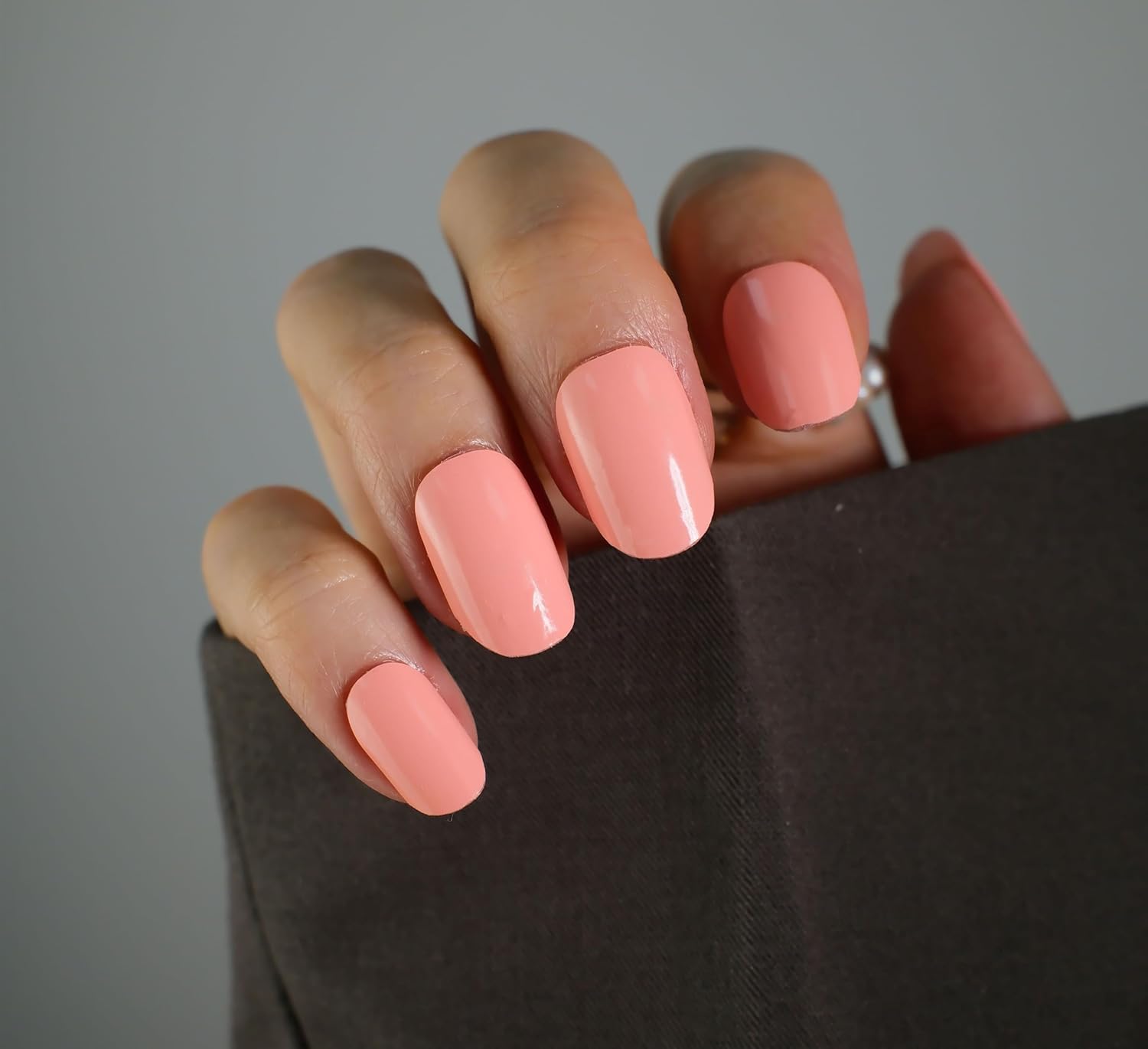 Nail Polish Strips, 32PCS Salon Quality Wraps, Long Lasting Gel Nail Stickers for Women Easy Apply& Remove (Rose Pink)-Velvo Beauty