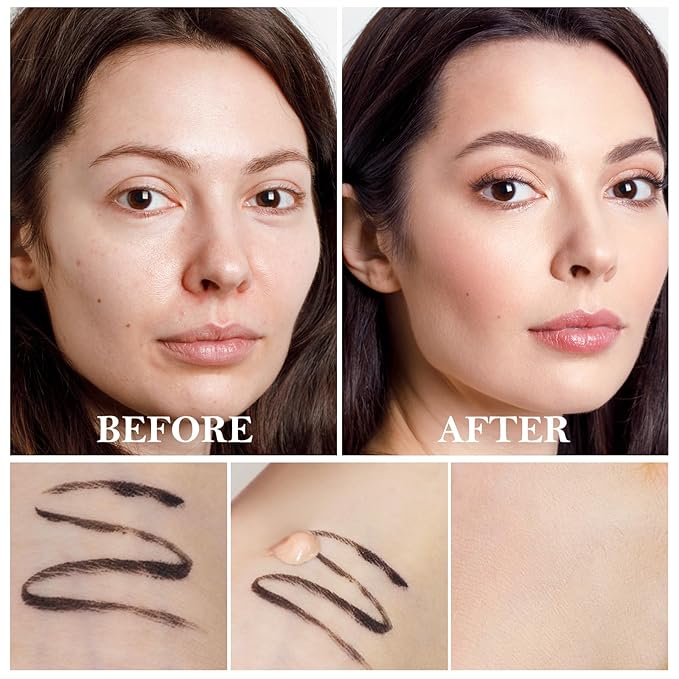 2pcs Liquid Concealer Set with Brush,Full Cover,Concealer Wand with Matte Finish,Corrects，Covers，Long Wear Up to 24hr-Velvo Beauty