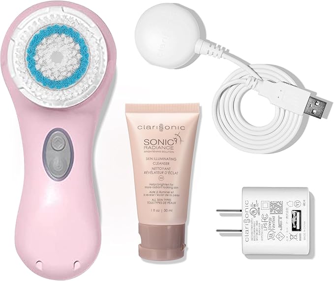Clarisonic Mia 2, Sonic Facial Cleansing Brush System, Pink-Velvo Beauty