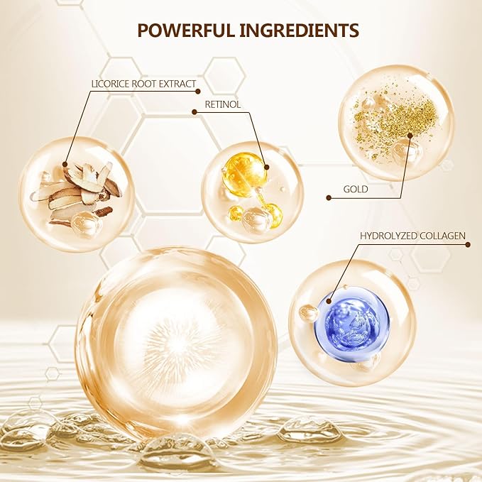 60 Pcs 24K Gold Under Eye Patches, 30 Pairs Undereye Mask for Dark Circles Puffy Eyes Treatment, Collagen Gel Pads Hydrating for Puffiness Wrinkle Eye Bags, Women Men Beauty Skin Care Products-Velvo Beauty