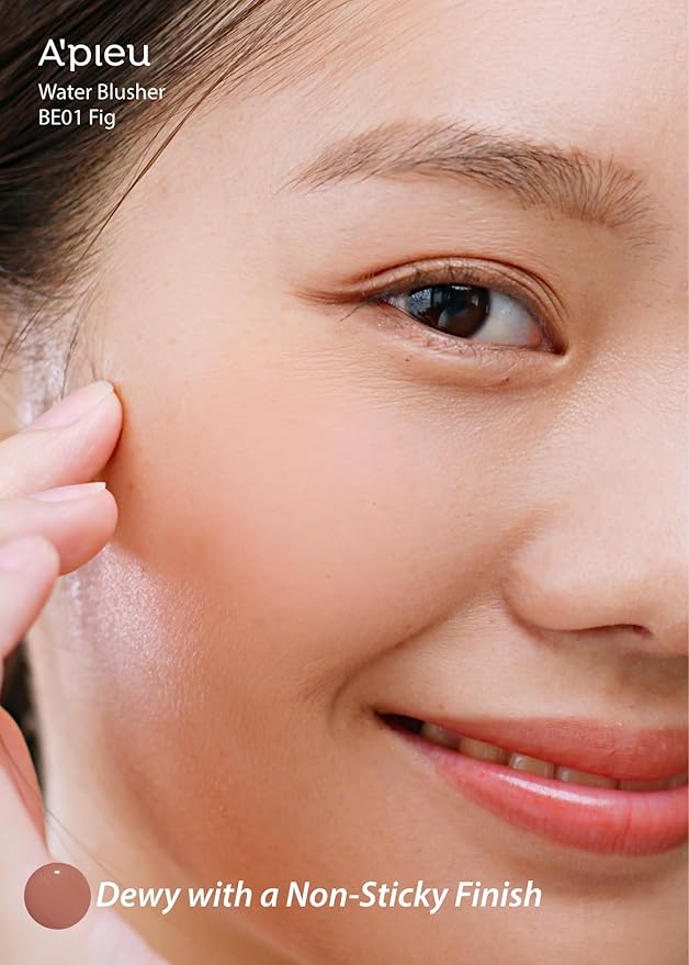 A'PIEU JUICY-PANG WATER BLUSHER (BE01 - Fig Pearl) Korean Liquid Blush For Cheeks K Beauty Makeup-Velvo Beauty