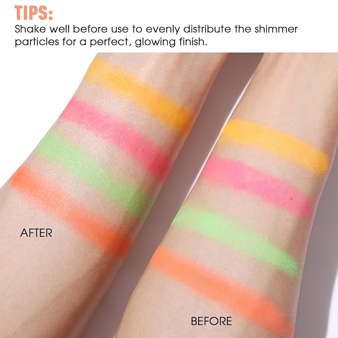 UCANBE Shimmer Dewy Setting Spray – Glowing + Makeup Setting Spray 2 in 1 Lightweight Formula for a Radiant Glow,Long-Lasting Face Mist for Face Body, 4 Fl Oz #Platinum-Velvo Beauty