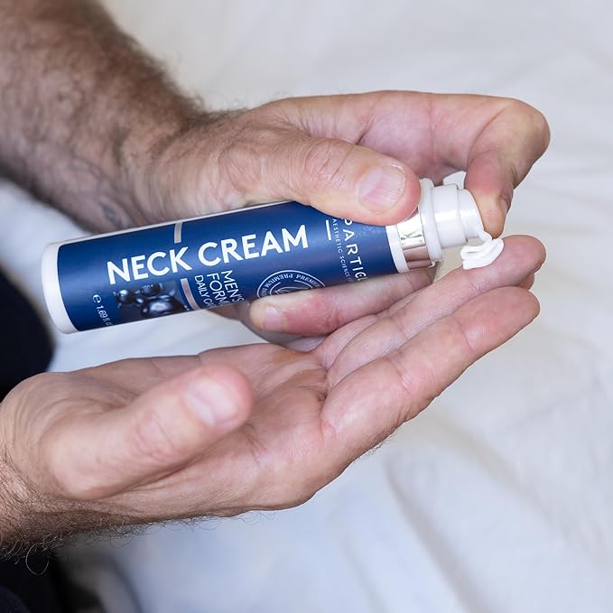 Particle Neck Cream for Men - Firming Cream, Lift and Moisturize The | Use on Saggy Skin or Turkey Anti Aging Triple Action with Collagen, Hyaluronic Acid, Retinol, 1 pack, 1.7 Fl Oz-Velvo Beauty