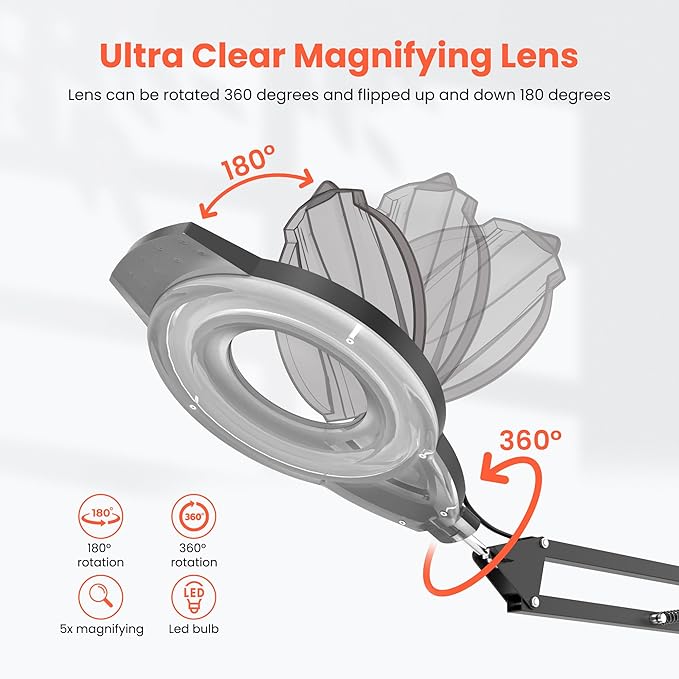 TASALON Professional 2-in-1 Facial Steamer, Ozone Face Steamer with 5X Magnifying Lamp Deep Cleaning Pore,Hot Mist Face Steamer Salon Spa Beauty Skin Care Equipment, Aroma Therapy Nozzle Included-Velvo Beauty